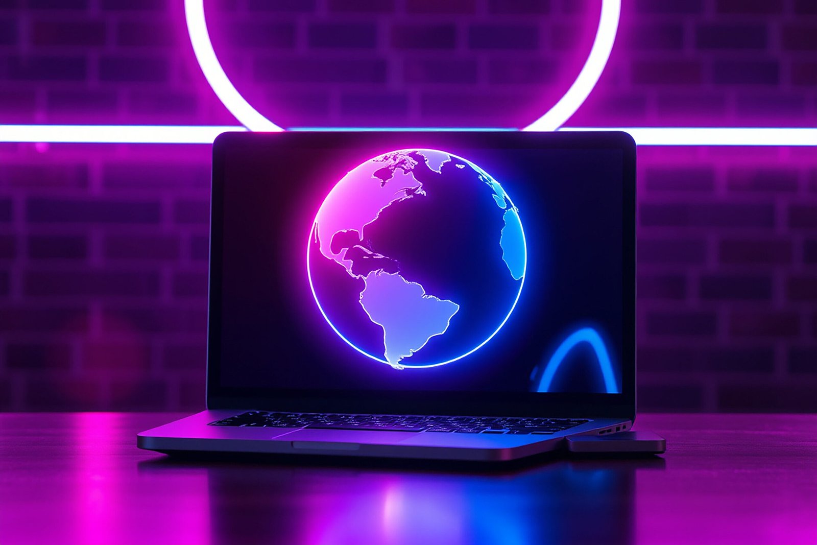 colorful-laptop-with-neon-light-background
