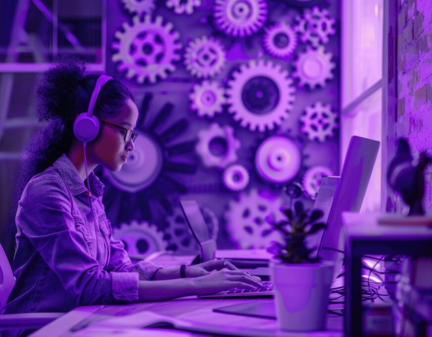woman-sits-desk-focused-her-laptop